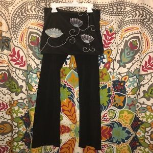 Synergy Organic yoga pants with skirt